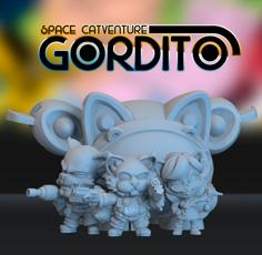 Space Catventure Gordito Playset 3D Printer Model