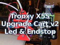 Tronxy X5S Upgrade Extruder Cart V2 – Leds & EndStop 3D Printer Model