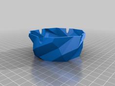 Twist Ashtray Low Poly 3D Printer Model