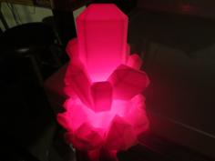 Glowing Crystal Rock Nightlight 3D Printer Model