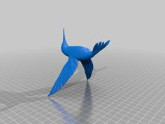 Hummingbird Ornament (split Model 3D Printer Model