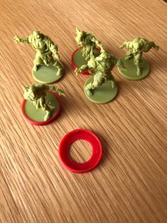 Zombicide Figure Base Identifier Rings 3D Printer Model