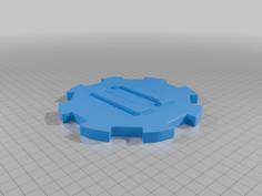 Mexican Dominoes Hub Base Plate 3D Printer Model