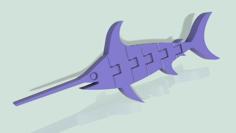 Flexi Articulated Swordfish (small) 3D Printer Model