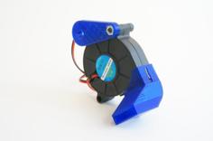 Snap-Fit Blower Fan Duct (Customizable) 3D Printer Model