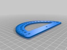 Simple Protractor 3D Printer Model