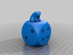 Fred The Frog But On A 6 Die 3D Printer Model