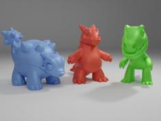 Thinker Thing’s Dinosaurs (Smoothened) 3D Printer Model