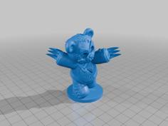 Demonic Teddy Bear 3D Printer Model