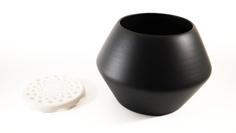 Modern Pot Design With Drainage Disc 3D Printer Model