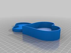 Customizable Heart Shaped Jewelry Box 3D Printer Model