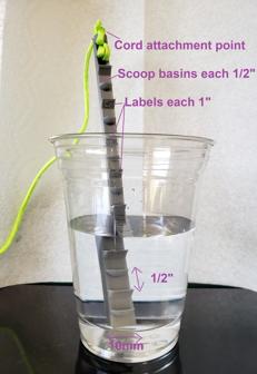 Narrow Dipstick For Fluid Depth (inches) 3D Printer Model