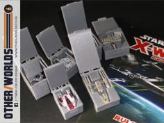 X-Wing Miniatures Game Ship Boxes 3D Printer Model