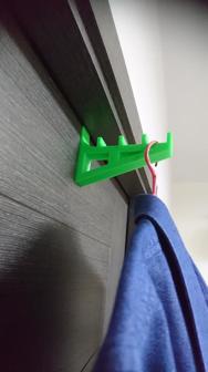 Door Mount Clothes Hanger/hock 3D Printer Model