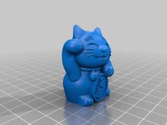 Money Cat Keychain – Maneki Neko 3D Printer Model