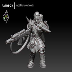 Heretic Squad Leader 3D Printer Model