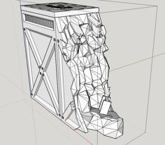 Necromunda 2017 Decors Ruined Wall 3D Printer Model