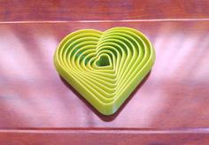 Fidget Heart 3D Printer Model