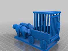 Prisoner Wagon For 28mm Gaming 3D Printer Model