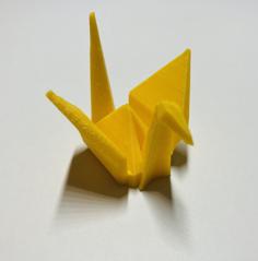 Origami-Inspired Crane 3D Printer Model