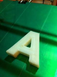 All Alphabet Letters A-Z 3D Printer Model