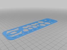 Organic Chemistry Stencil 3D Printer Model