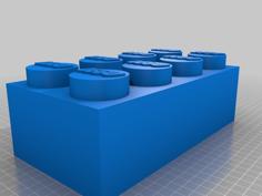 Lego Brick Tissue Box 3D Printer Model