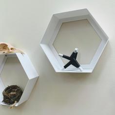 Hexagon Shelf – Minimal Design 3D Printer Model