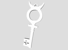 Alice Madness Returns Key Pendant/earrings 3D Printer Model