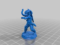 Mussel MacTuscle: Loxodon Monk Fighter Barbarian 3D Printer Model