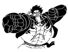 Gear 4 Luffy Stencil 3D Printer Model