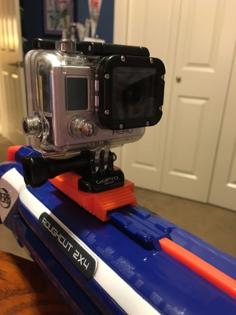 Nerf Gun GoPro Mount 3D Printer Model