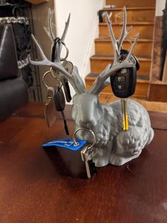 Jackalope Key Holder 3D Printer Model