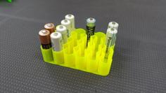 Battery Holder AA, AAA, 18650 And 9V (Vase Mode Print) 3D Printer Model