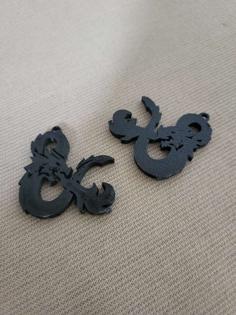 DnD “&” Dragon Earring 3D Printer Model