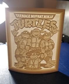 Classic Ninja Turtles Lithophane 3D Printer Model