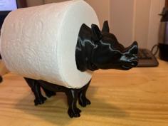 Toilet Paper Roll Rhino 3D Printer Model