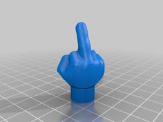 Middle Finger Tire Caps 3D Printer Model