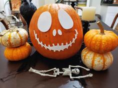 Halloween Pumpkin Decor – Jack Skellington 3D Printer Model