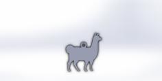 Llama Christmas Ornament 3D Printer Model