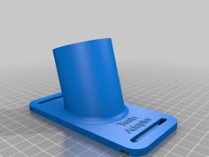 Tesla NASC / J 1772 Adapter Holder – Zip Tie Mount 3D Printer Model