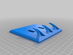 Switch Plate With Key Hooks 3D Printer Model