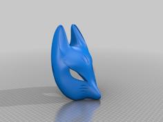 Fox Mask (Kitsune/Megitsune) 3D Printer Model