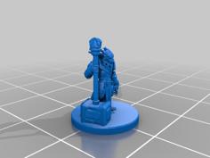 Kobold Fighter/Paladin Miniature 3D Printer Model