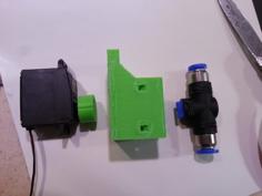 Servo Controlled Pneumatic Valve 3D Printer Model