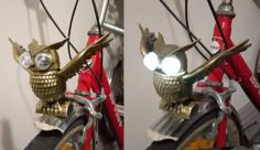 Owl Bicycle Headlight 3D Printer Model