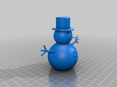 Snowman 3D Printer Model