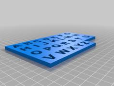 Letter Board 3D Printer Model