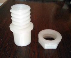 Water Butt Pipe Connector 3D Printer Model