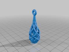 Kinky Earring 3D Printer Model